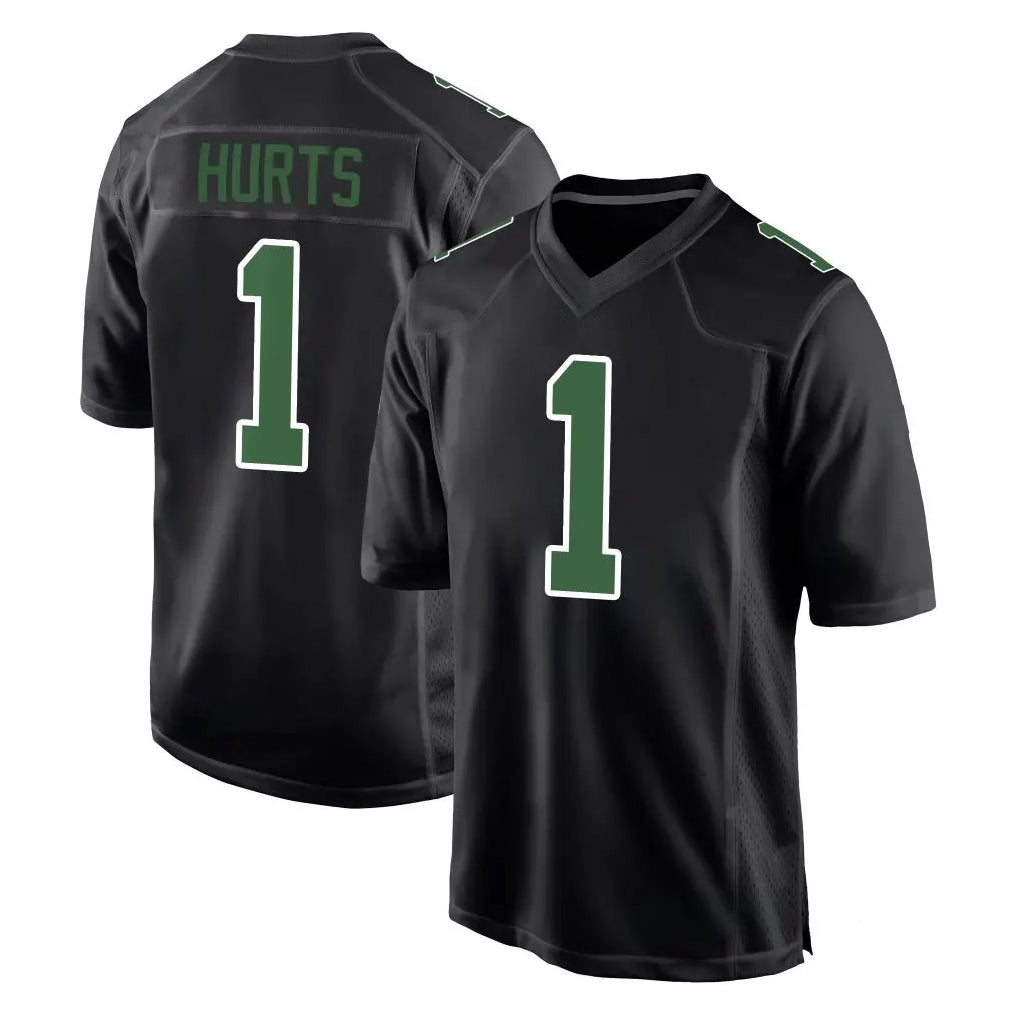 Kdoa P.Eagles #1 Jalen Hurts Player Carbon Green Fashion Home Game Stitched Jerseys