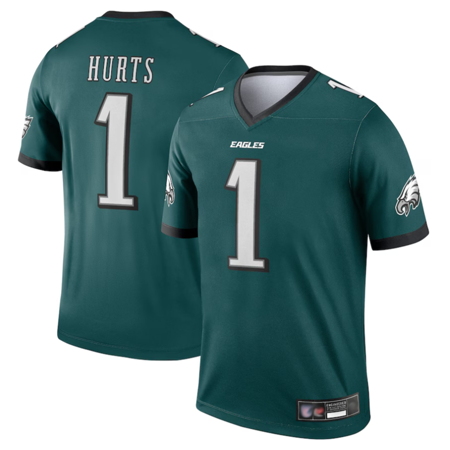 Kdoa P.Eagles #1 Jalen Hurts Player Green Team Legend Stitched Jerseys