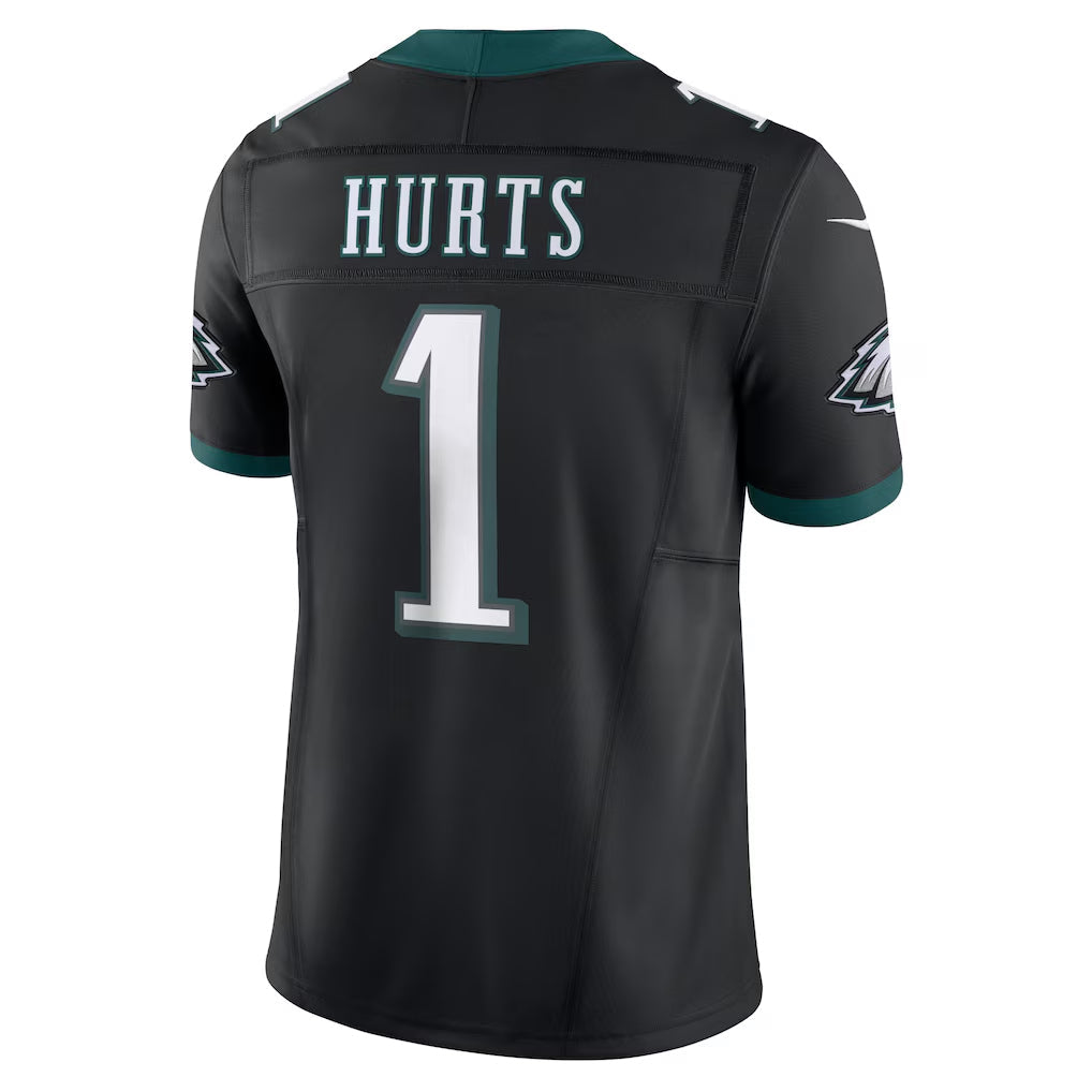 Kdoa P.Eagles #1 Jalen Hurts Player Limited Black Vapor F.U.S.E. Stitched Jerseys