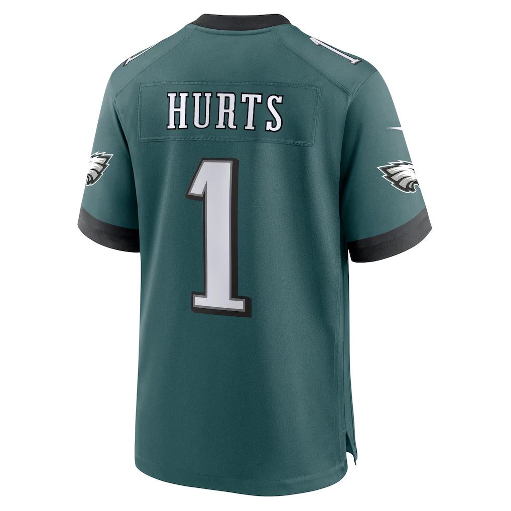 Kdoa P.Eagles #1 Jalen Hurts Player Midnight Green Home Game Stitched Jerseys