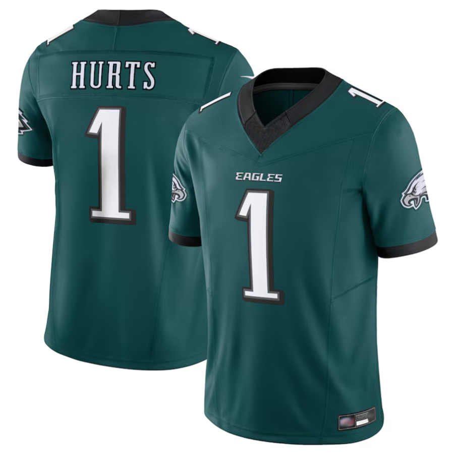 Kdoa P.Eagles #1 Jalen Hurts Player Midnight Green Vapor F.U.S.E. Limited Stitched Jerseys
