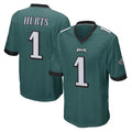 Kdoa P.Eagles #1 Jalen Hurts Player Team Color Green Home Game Stitched Jerseys