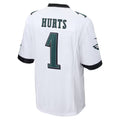 Kdoa P.Eagles #1 Jalen Hurts Player White Game Stitched Jersey