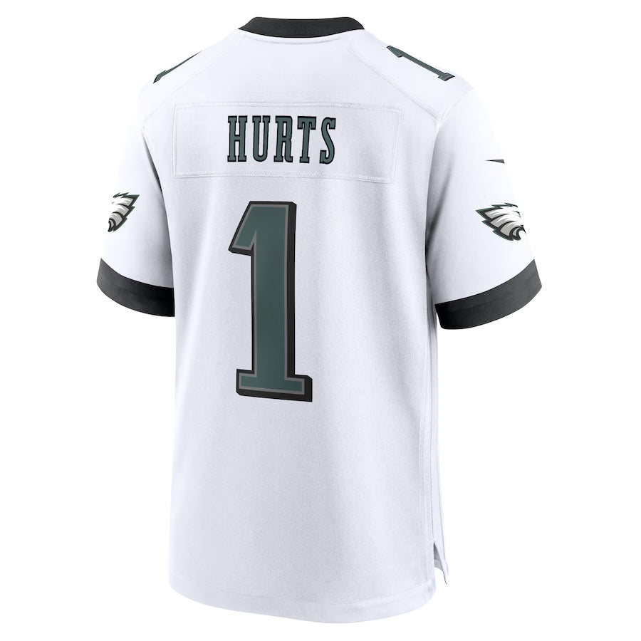 Kdoa P.Eagles #1 Jalen Hurts Player White Home Game Stitched Jerseys