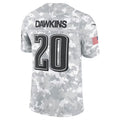 Kdoa P.Eagles #20 Brian Dawkins Arctic Camo 2024 Salute to Service Retired Player Limited Stitched Jerseys