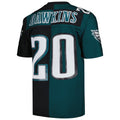Kdoa P.Eagles #20 Brian Dawkins Mitchell & Ness Midnight Green-Black Split Legacy Replica Stitched Jerseys