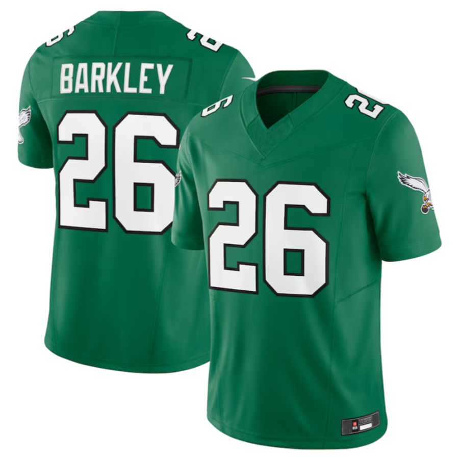 Kdoa P.Eagles #26 Saquon Barkley Green Alternate Vapor F.U.S.E. Limited Jersey -Stitched American Stitched Jerseys