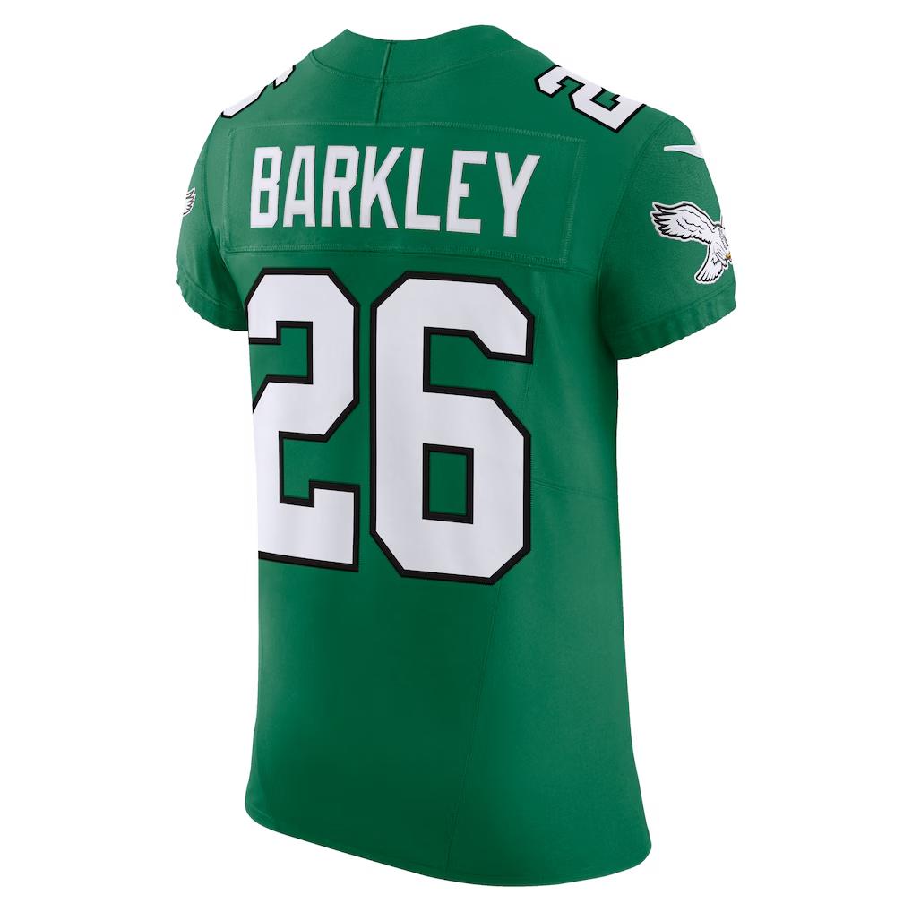 Kdoa P.Eagles #26 Saquon Barkley Kelly Green Alternate Vapor F.U.S.E. Elite Stitched Jerseys