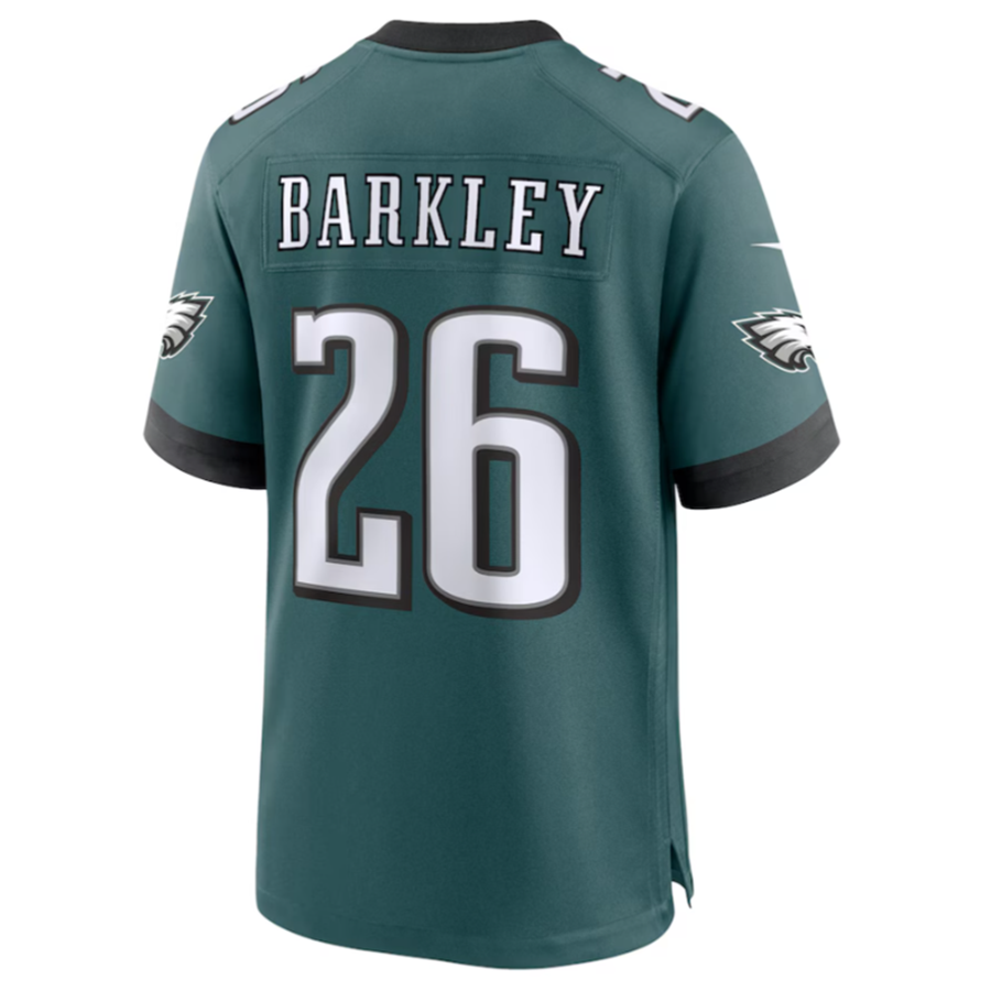 Kdoa P.Eagles #26 Saquon Barkley Midnight Green Game Player Stitched American Stitched Jerseys