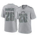 Kdoa P.Eagles #26 Saquon Barkley Player Gray Atmosphere Fashion Home Game Stitched Jerseys