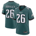 Kdoa P.Eagles #26 Saquon Barkley Player Midnight Green Game Stitched Jerseys