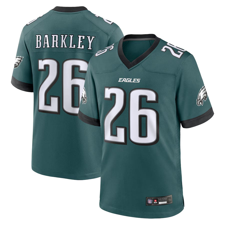 Kdoa P.Eagles #26 Saquon Barkley Player Midnight Green Game Stitched Jerseys