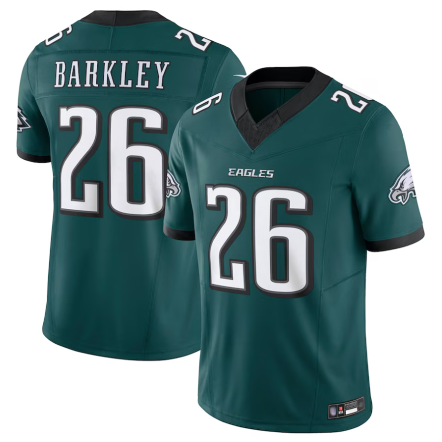 Kdoa P.Eagles #26 Saquon Barkley Player Midnight Green Vapor F.U.S.E. Limited Stitched Jerseys