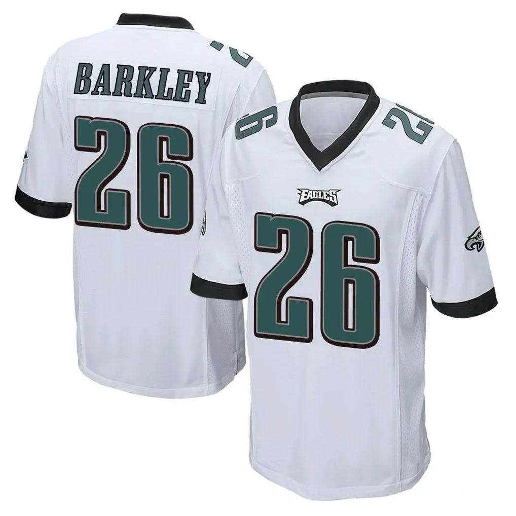 Kdoa P.Eagles #26 Saquon Barkley Player White Home Game Stitched Jerseys