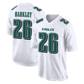 Kdoa P.Eagles #26 Saquon Barkley Player White Tundra Fashion Home Game Stitched Jerseys