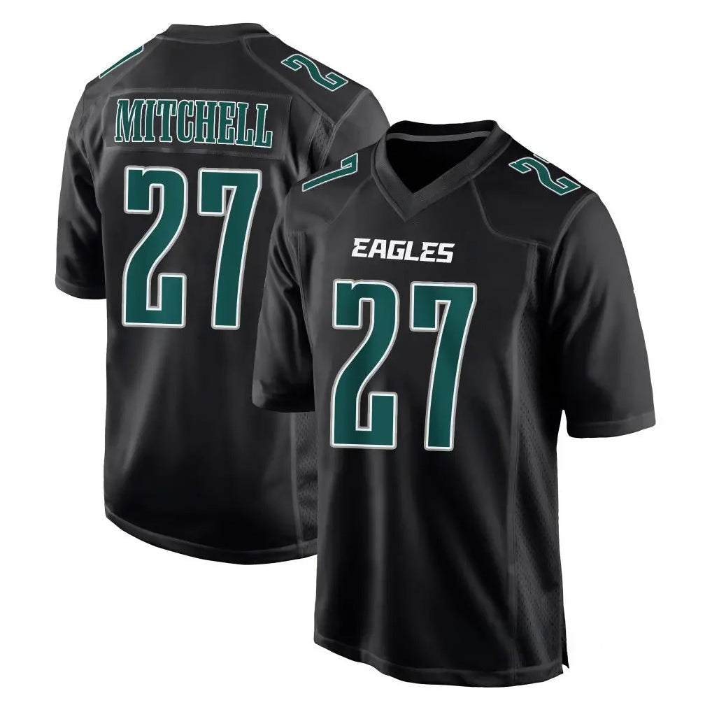 Kdoa P.Eagles #27 Quinyon Mitchell Player Carbon Black Fashion Home Game Stitched Jerseys