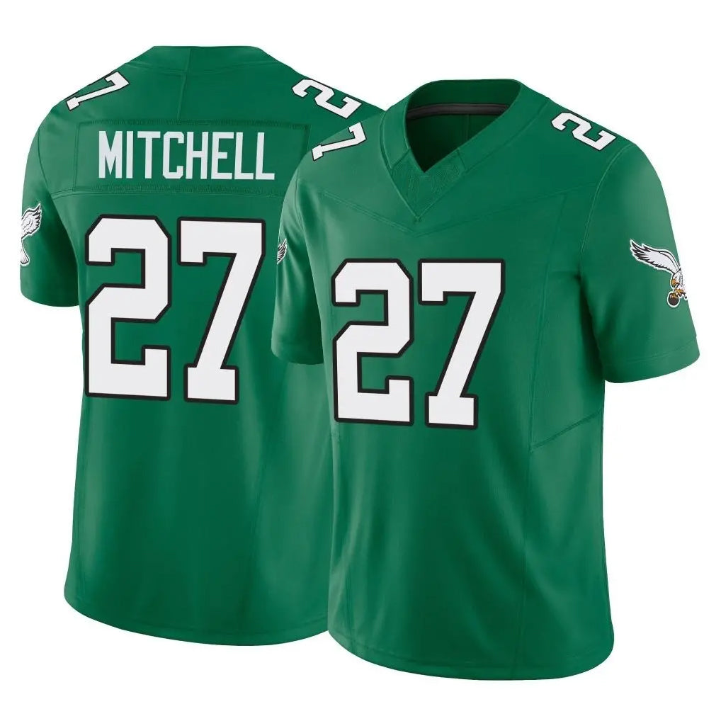 Kdoa P.Eagles #27 Quinyon Mitchell Player Green Kelly Alternate Vapor F.U.S.E. Home Game Stitched Jerseys