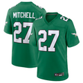 Kdoa P.Eagles #27 Quinyon Mitchell Player Kelly Green Replica Game Stitched Jerseys