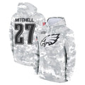 Kdoa P.Eagles #27 Quinyon Mitchell Player Military Hoodie Arctic Camo Salute To Service Stitched Jerseys