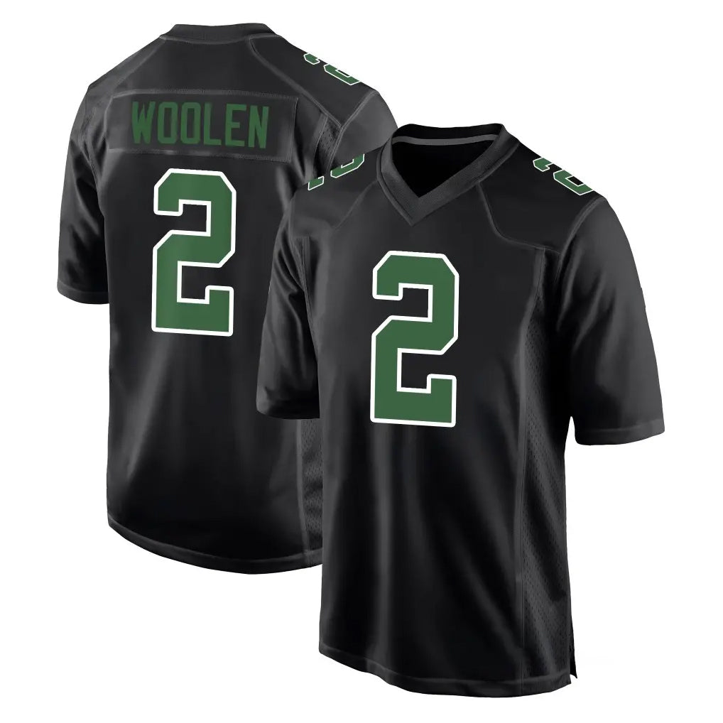 Kdoa P.Eagles #2 Riq Woolen Player Carbon Green Fashion Home Game Stitched Jerseys