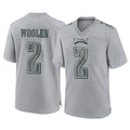 Kdoa P.Eagles #2 Riq Woolen Player Gray Atmosphere Fashion Home Game Stitched Jerseys