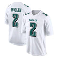 Kdoa P.Eagles #2 Riq Woolen Player White Tundra Fashion Home Game Stitched Jerseys