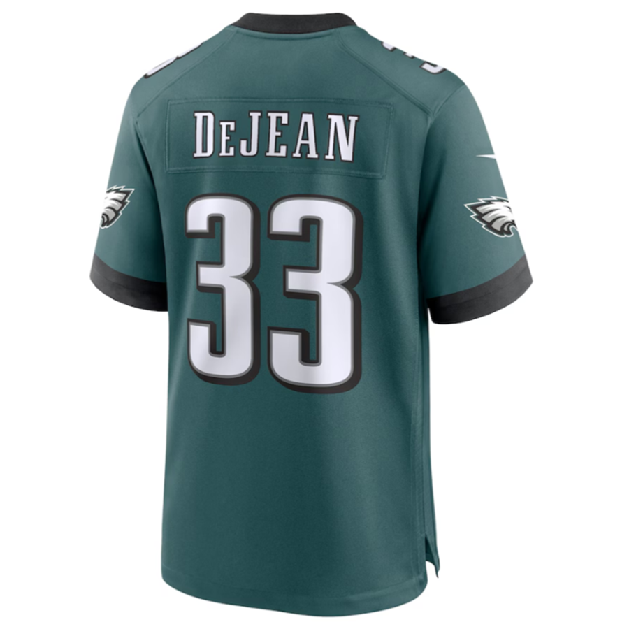 Kdoa P.Eagles #33 Cooper DeJean Green 2024 Draft Alternate Player Game Jersey Stitched American Stitched Jersey