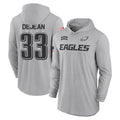 Kdoa P.Eagles #33 Cooper DeJean Player Military Hoodie Gray Salute To Service Stitched Jerseys