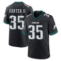 Kdoa P.Eagles #35 Michael Carter II Player Black Game Home Stitched Jerseys