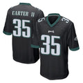 Kdoa P.Eagles #35 Michael Carter II Player Black Home Game Stitched Jerseys