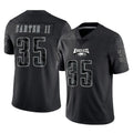 Kdoa P.Eagles #35 Michael Carter II Player Black Reflective Limited Home Game Stitched Jerseys