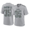 Kdoa P.Eagles #35 Michael Carter II Player Gray Atmosphere Fashion Home Game Stitched Jerseys