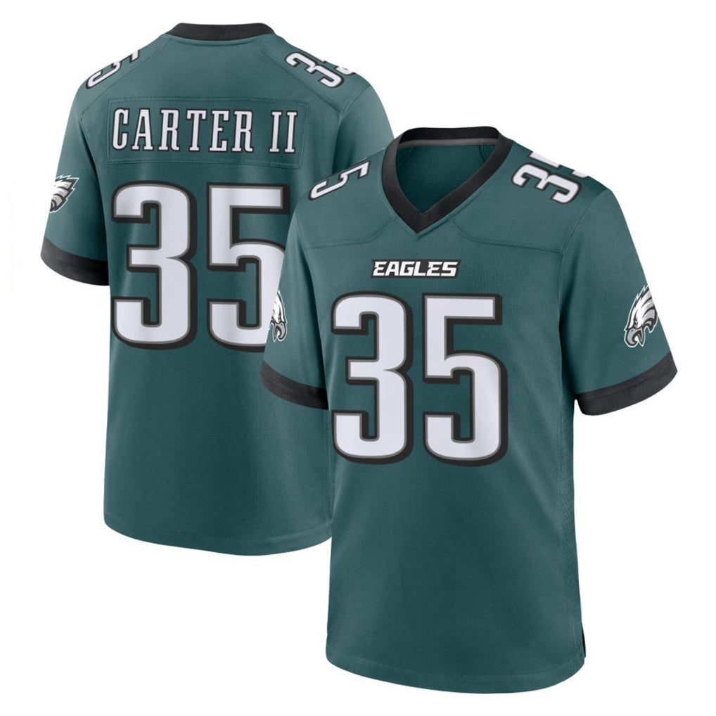 Kdoa P.Eagles #35 Michael Carter II Player Green Home Game Stitched Jerseys