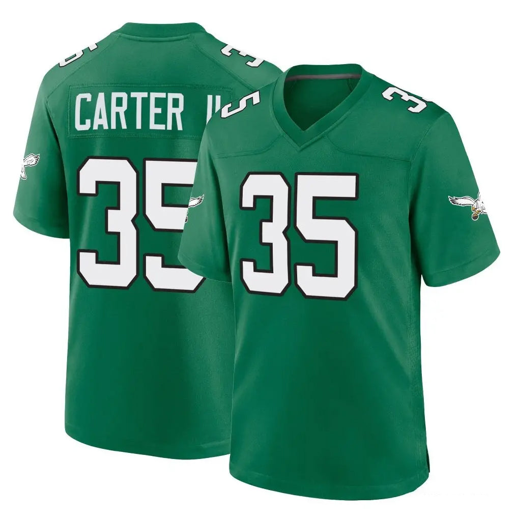 Kdoa P.Eagles #35 Michael Carter II Player Green Kelly Alternate Home Game Stitched Jerseys