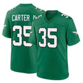 Kdoa P.Eagles #35 Michael Carter II Player Green Kelly Alternate Home Game Stitched Jerseys