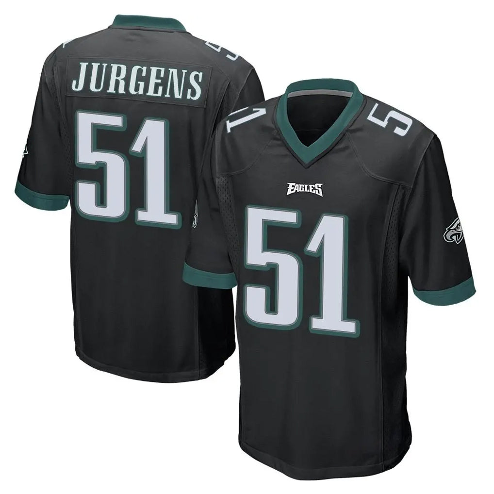 Kdoa P.Eagles #51 Cam Jurgens Player Black Home Game Stitched Jerseys