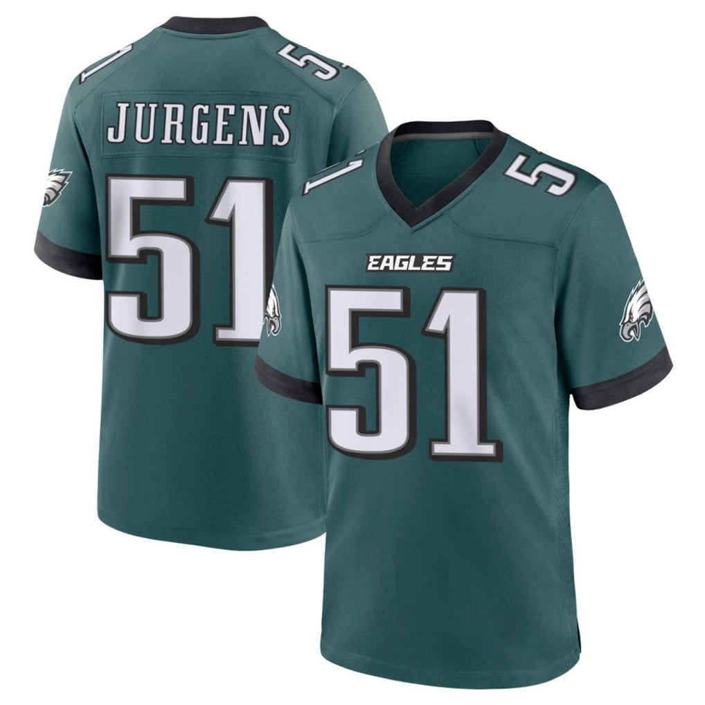 Kdoa P.Eagles #51 Cam Jurgens Player Green Home Game Stitched Jerseys