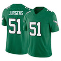 Kdoa P.Eagles #51 Cam Jurgens Player Green Kelly Alternate Vapor F.U.S.E. Home Game Stitched Jerseys