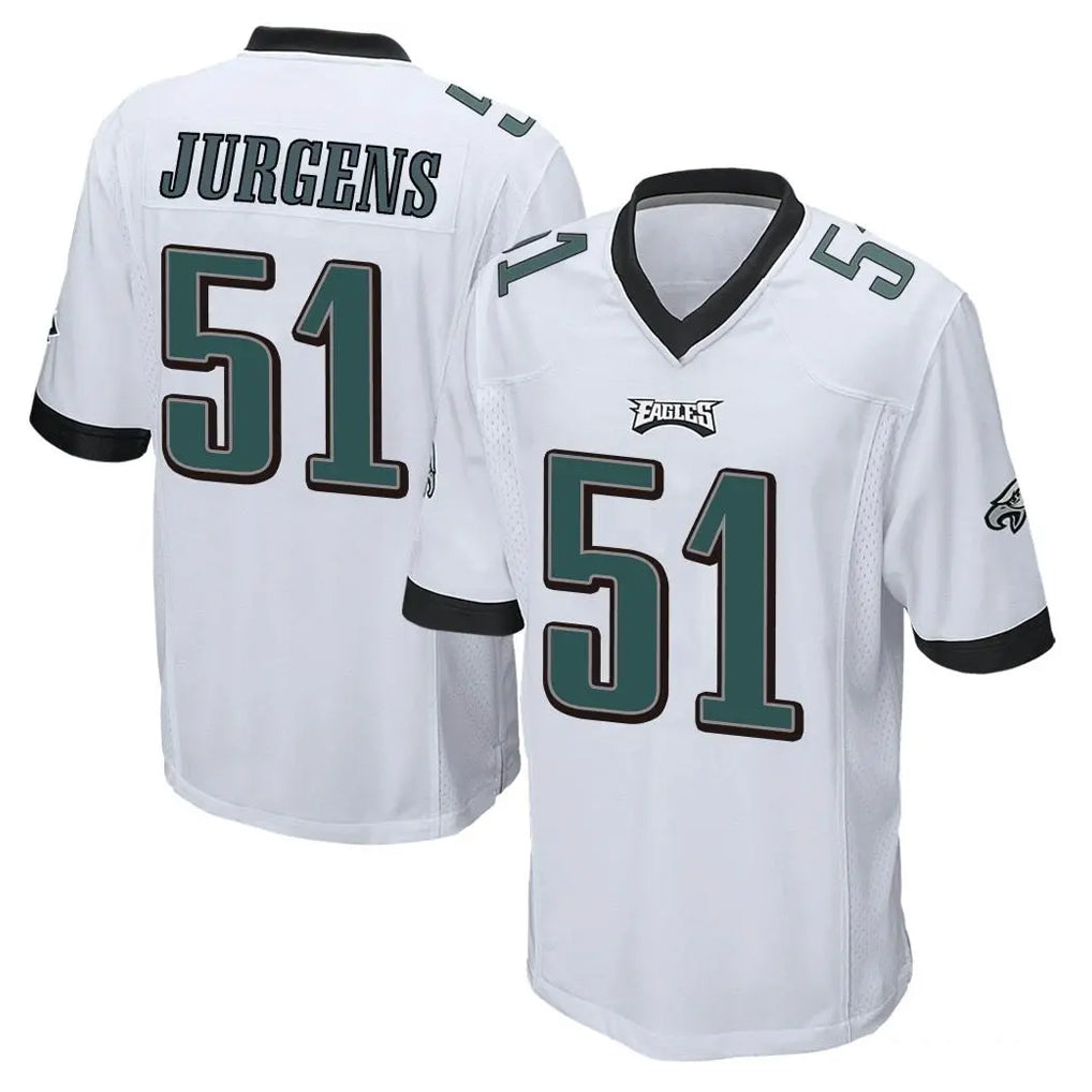 Kdoa P.Eagles #51 Cam Jurgens Player White Home Game Stitched Jerseys