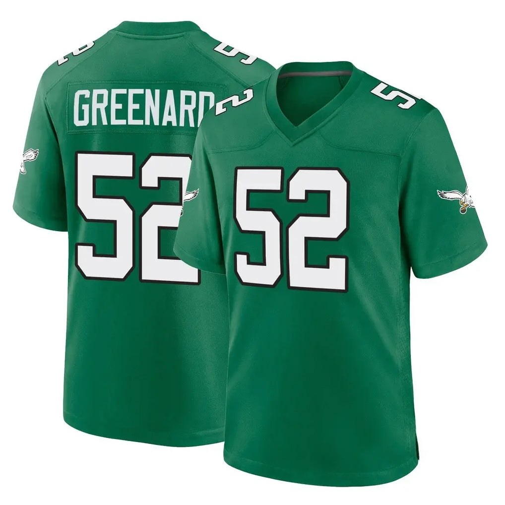 Kdoa P.Eagles #52 Jonathan Greenard Player Green Kelly Alternate Home Game Stitched Jerseys