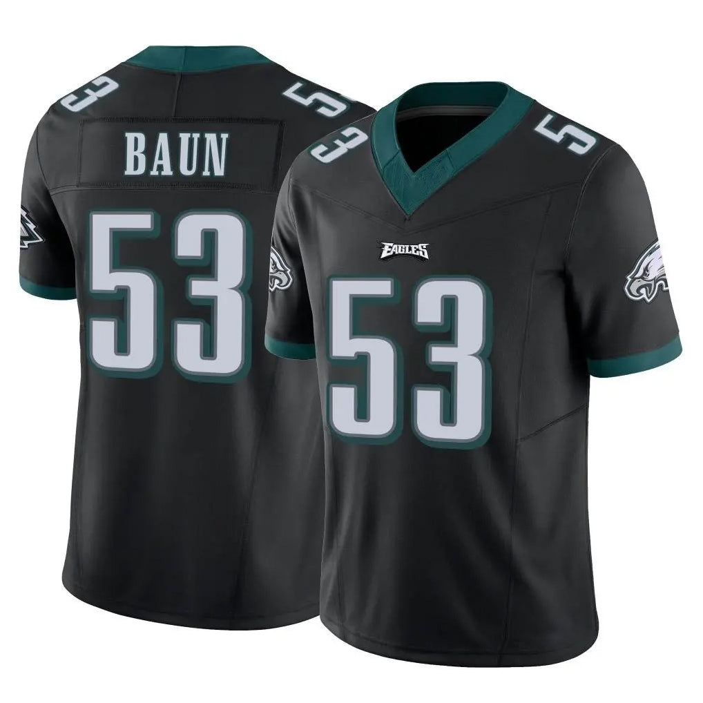 Kdoa P.Eagles #53 Zack Baun Player Black Limited Vapor F.U.S.E. Home Game Stitched Jerseys