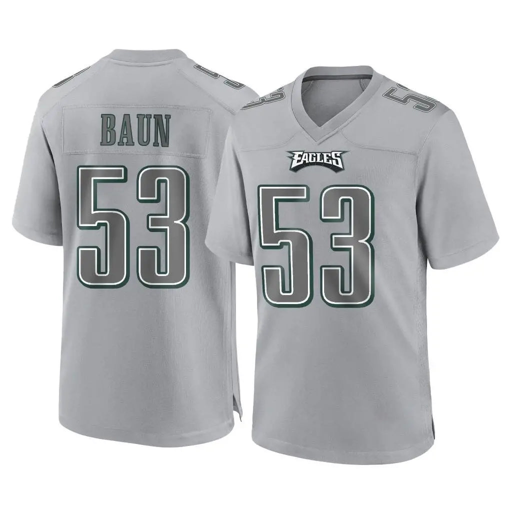 Kdoa P.Eagles #53 Zack Baun Player Gray Atmosphere Fashion Home Game Stitched Jerseys