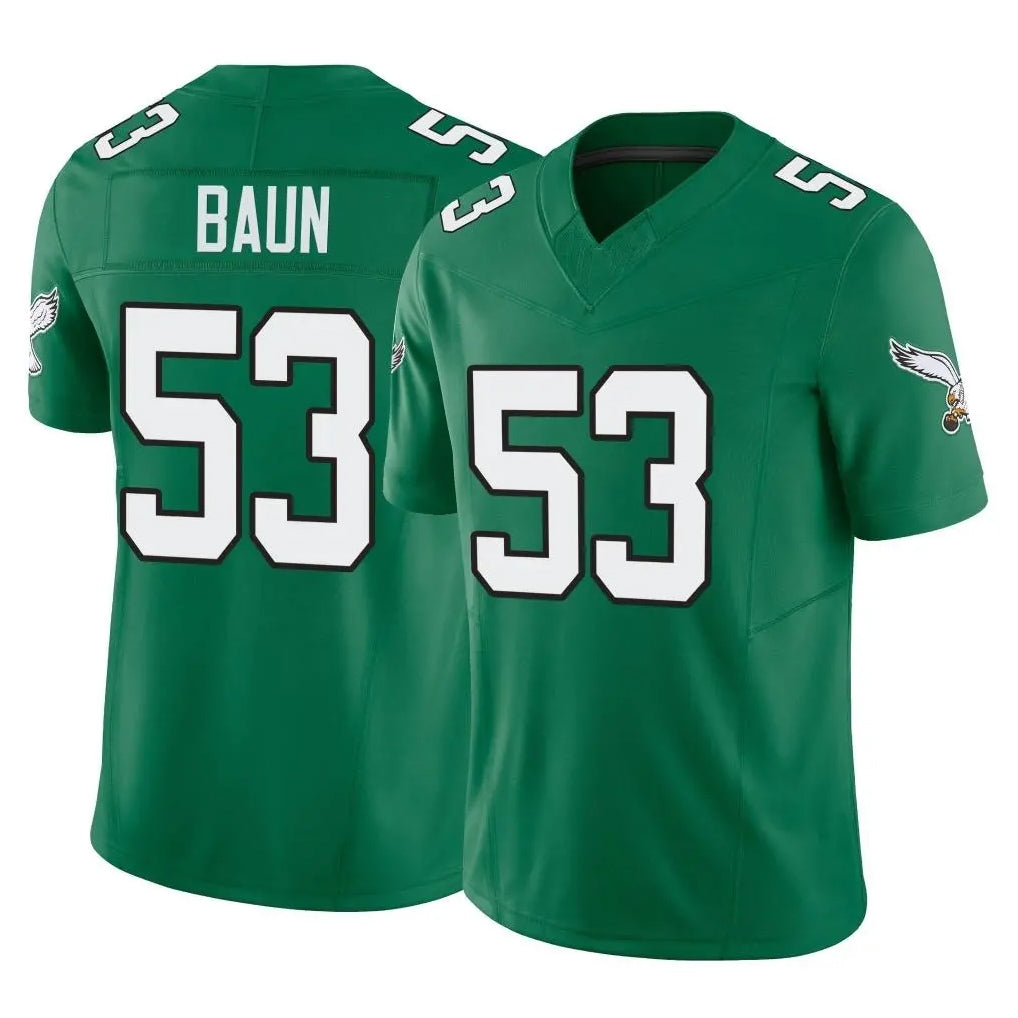 Kdoa P.Eagles #53 Zack Baun Player Green Kelly Alternate Vapor F.U.S.E. Home Game Stitched Jerseys
