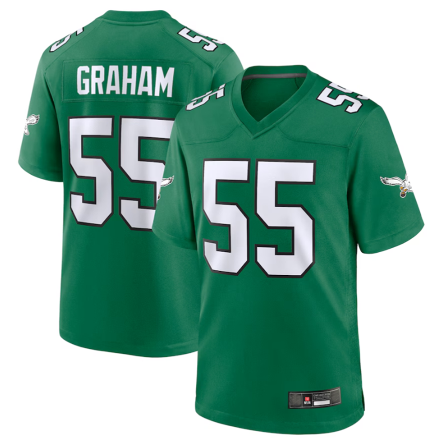 Kdoa P.Eagles #55 Brandon Graham Kelly Green Alternate Game Stitched Jerseys