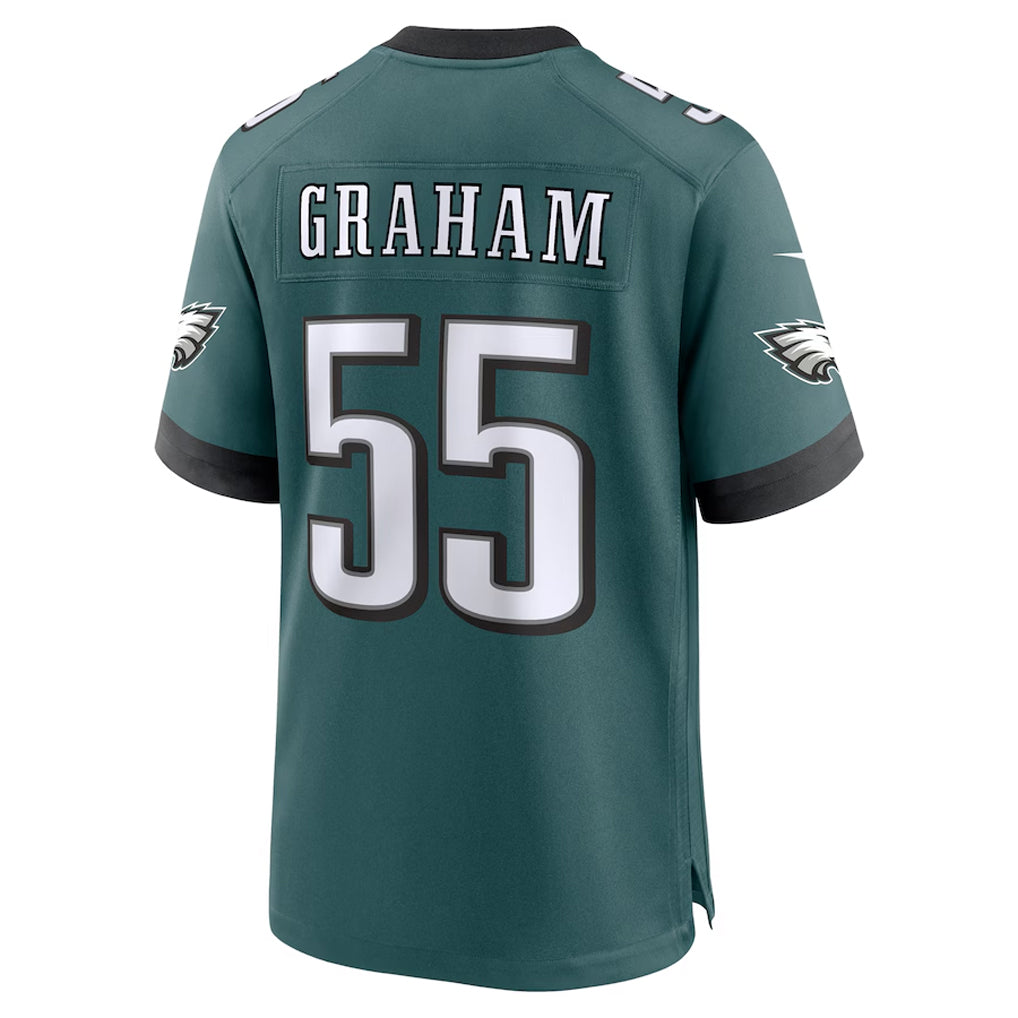 Kdoa P.Eagles #55 Brandon Graham Player Green Stitched Home Game Stitched Jerseys
