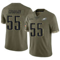 Kdoa P.Eagles #55 Brandon Graham Player Salute To Service Olive Stitched Jerseys