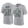 Kdoa P.Eagles #58 Jalyx Hunt Player Gray Atmosphere Fashion Home Game Stitched Jerseys