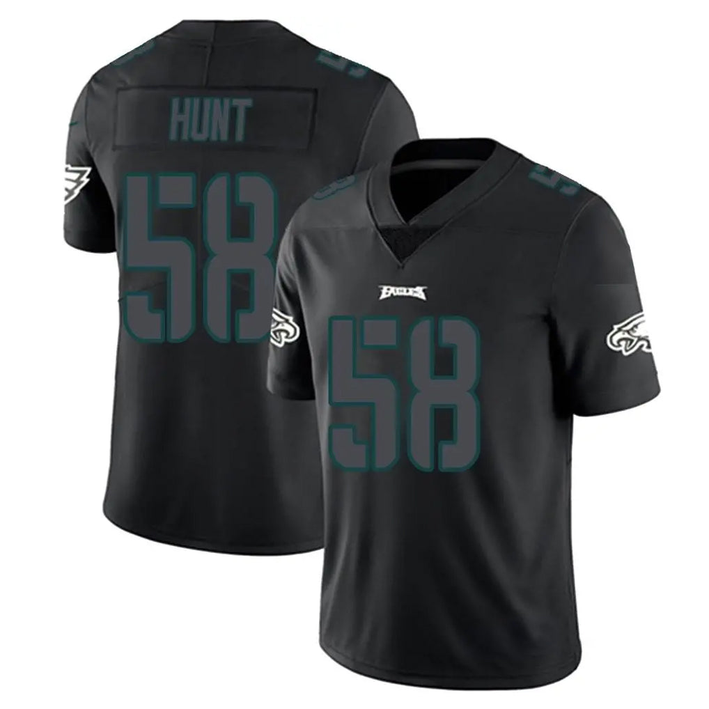 Kdoa P.Eagles #58 Jalyx Hunt Player Limited Black Impact Home Game Stitched Jerseys
