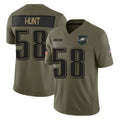 Kdoa P.Eagles #58 Jalyx Hunt Player Olive 2025 Salute To Service Limited Stitched Jerseys