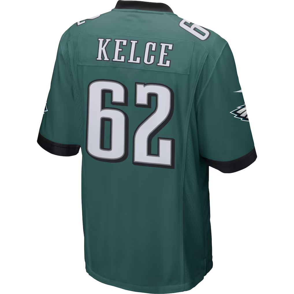 Kdoa P.Eagles #62 Jason Kelce Midnight Green Game Stitched Jerseys